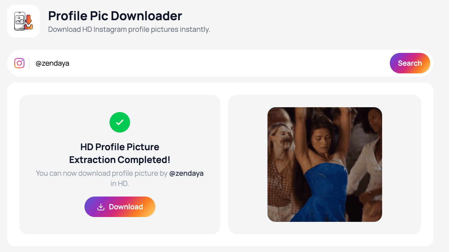 socialdive - profile picture downloader